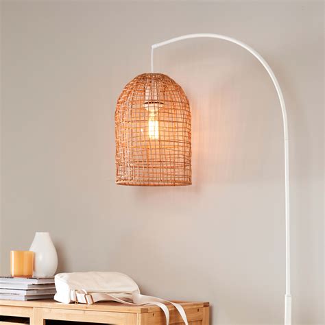 kmart rattan shade floor lamp.